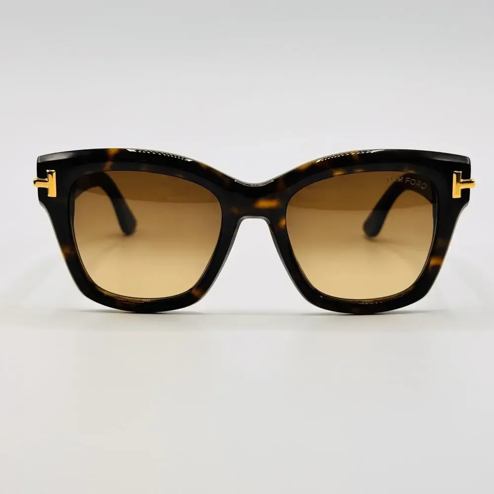 Tom Ford Sunglasses FT1329 52F Havana Butterfly Brown Gradient 53-20-140mm Italy